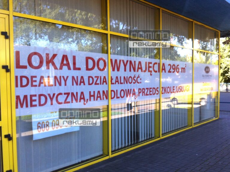 Oklejanie witryn – skuteczna reklama Twojej firmy